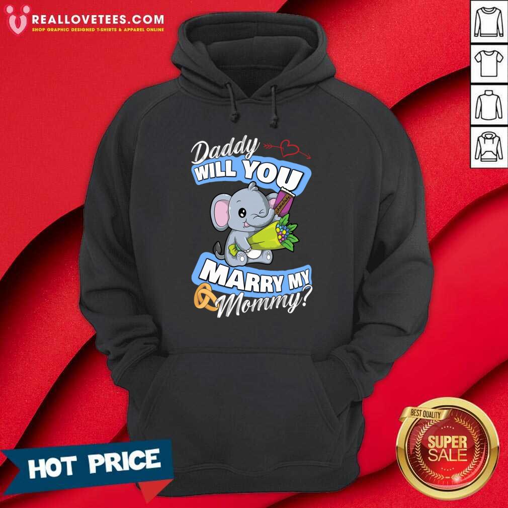 Elephant Daddy Will You Marry Mommy Shirt - Image 4
