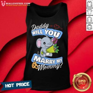 Alternative view of Elephant Daddy Will You Marry Mommy Shirt