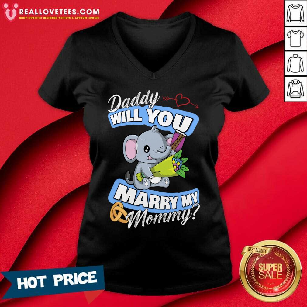 Elephant Daddy Will You Marry Mommy Shirt - Image 5