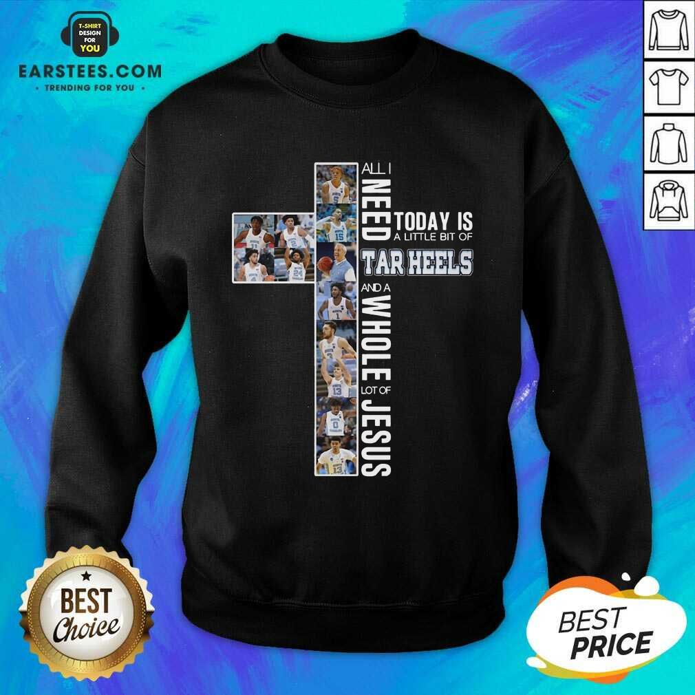 Good I Need A Bit Of Tar Heels Jesus 5 Shirt - Image 3