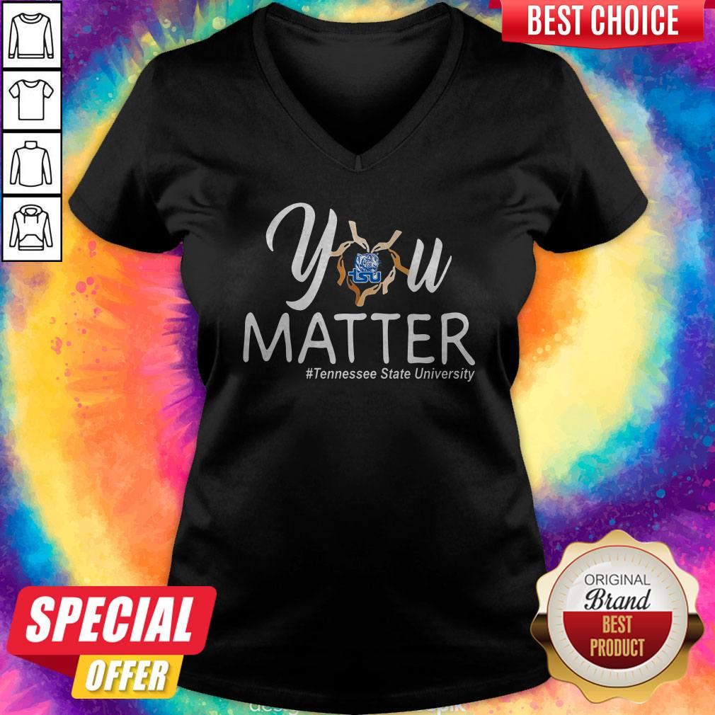 You Matter Tennessee State University Heart Black Lives Matters Shirt - Image 2