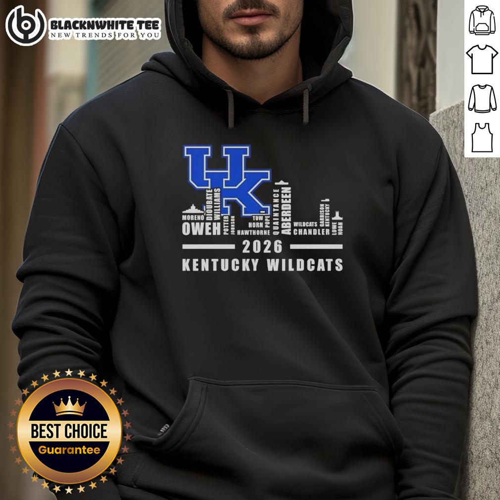 Pretty 2026 Kentucky Wildcats All Names City Skyline T-Shirt - Image 2
