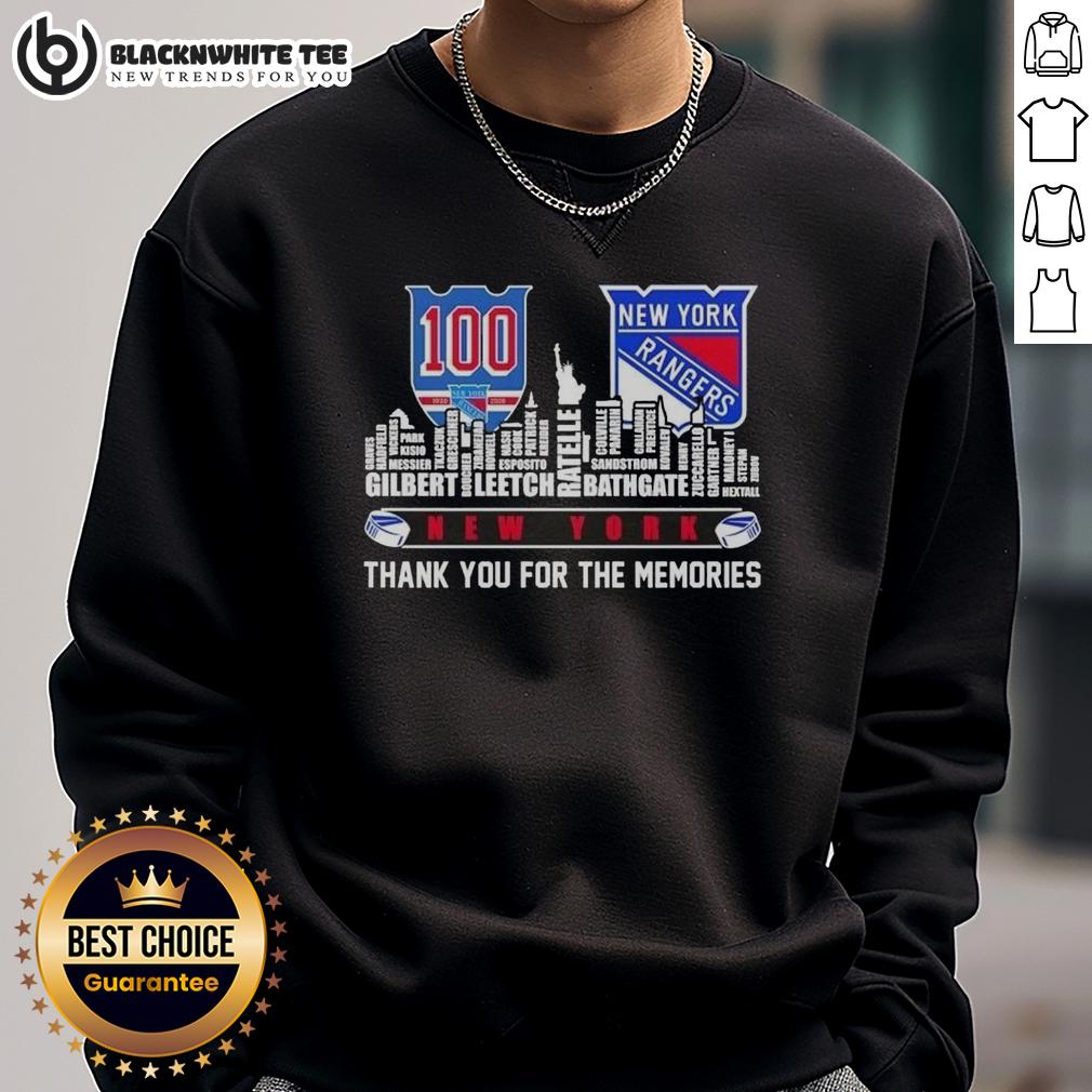 Pretty 2026 New York Rangers All Names City Skyline T-Shirt - Image 5