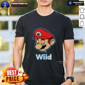 Awesome Wiid Super Mario Smoking Weed T-Shirt