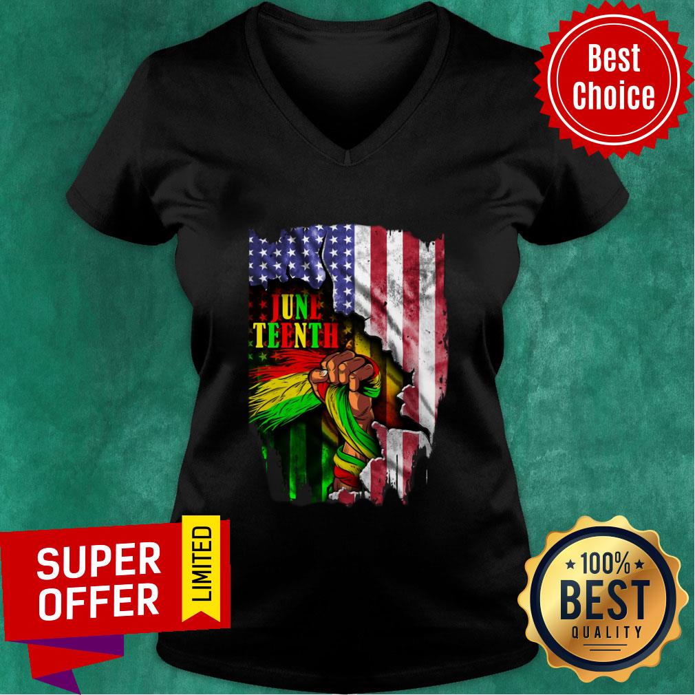 Strong June Teenth American Flag Shirt - Image 3