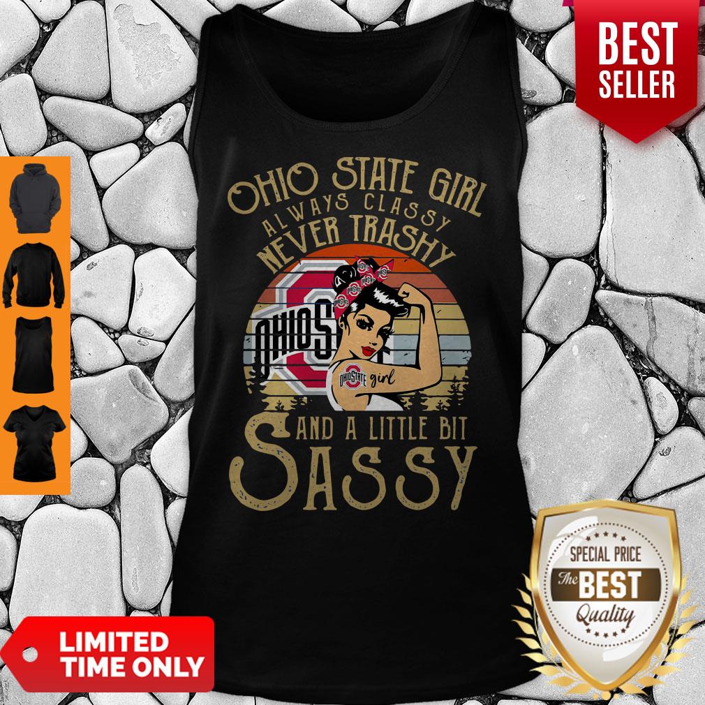 Top Ohio State Girl Always Classy Never Trashy And A Little Bit Sassy Vintage Shirt - Image 2