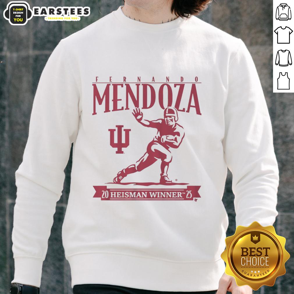 Awesome Indiana Football Fernando Mendoza Heisman Trophy T-Shirt - Image 5