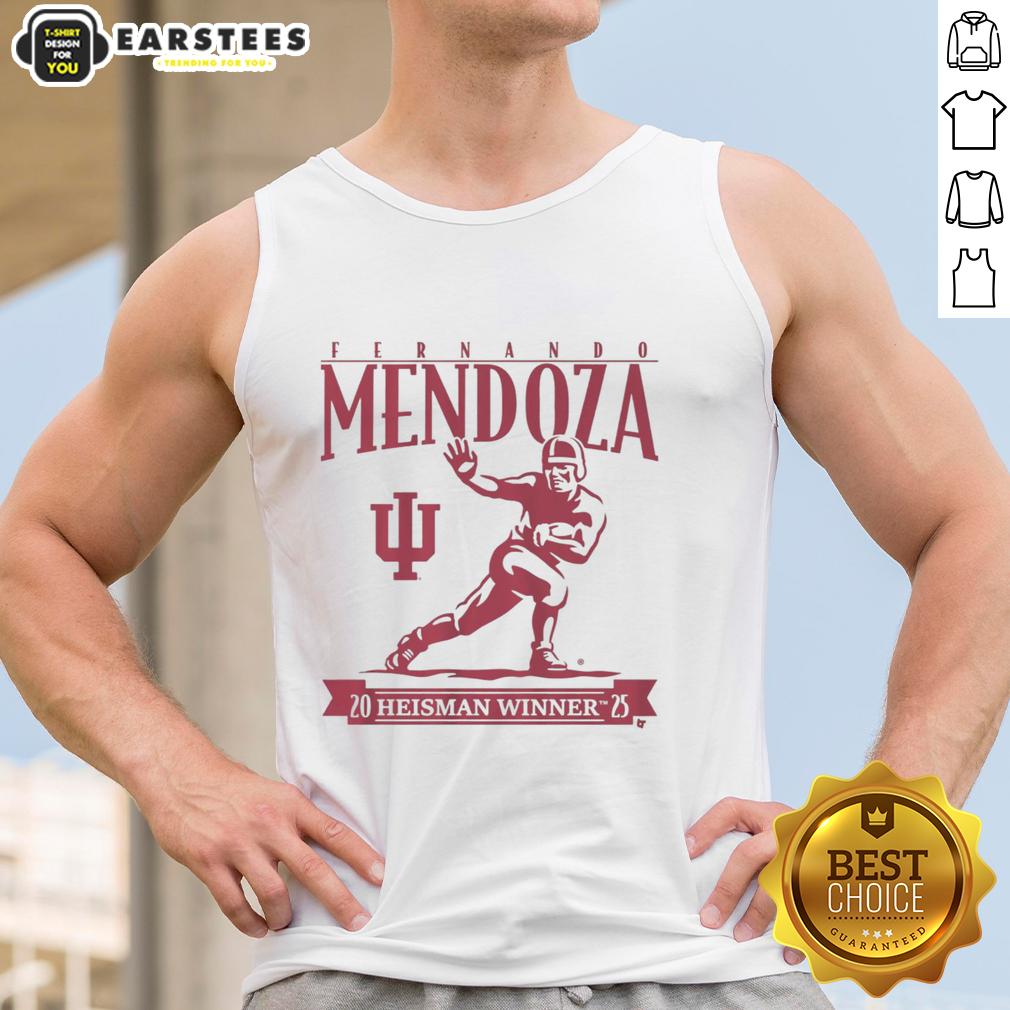Awesome Indiana Football Fernando Mendoza Heisman Trophy T-Shirt - Image 4