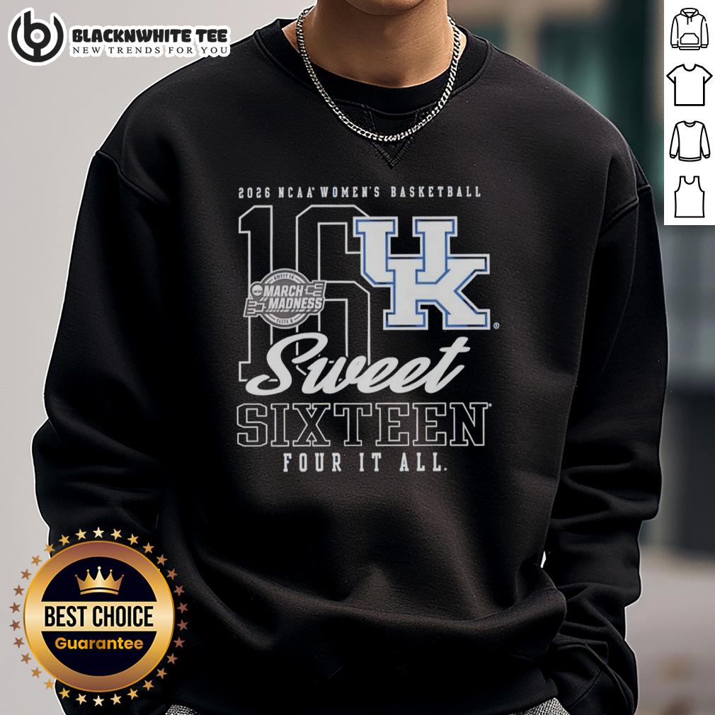 Good Kentucky Wildcats Women's Basketball 2026 NCAA Sweet Sixteen March Madness T-Shirt - Image 5