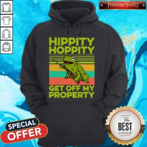 Alternative view of Frog Hippity Hoppity Get Off My Property Vintage Shirt