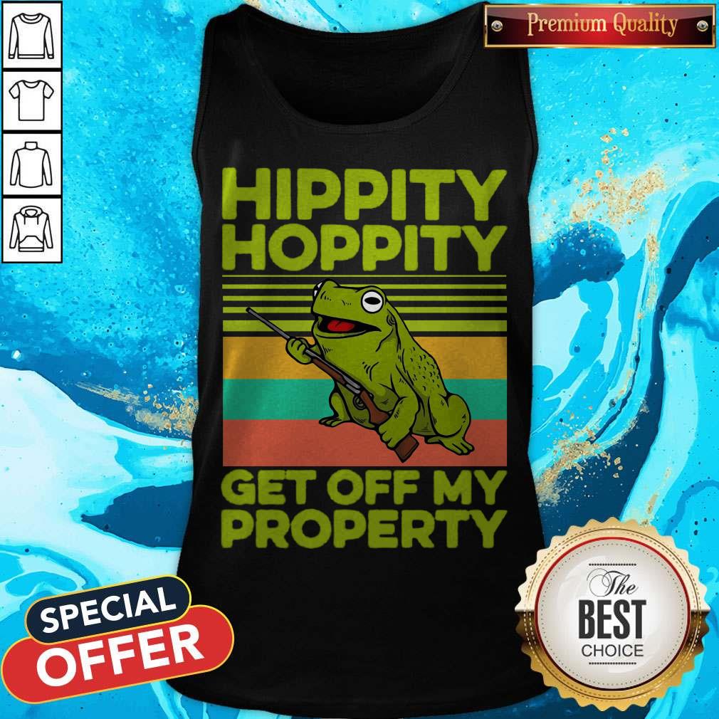 Frog Hippity Hoppity Get Off My Property Vintage Shirt - Image 4