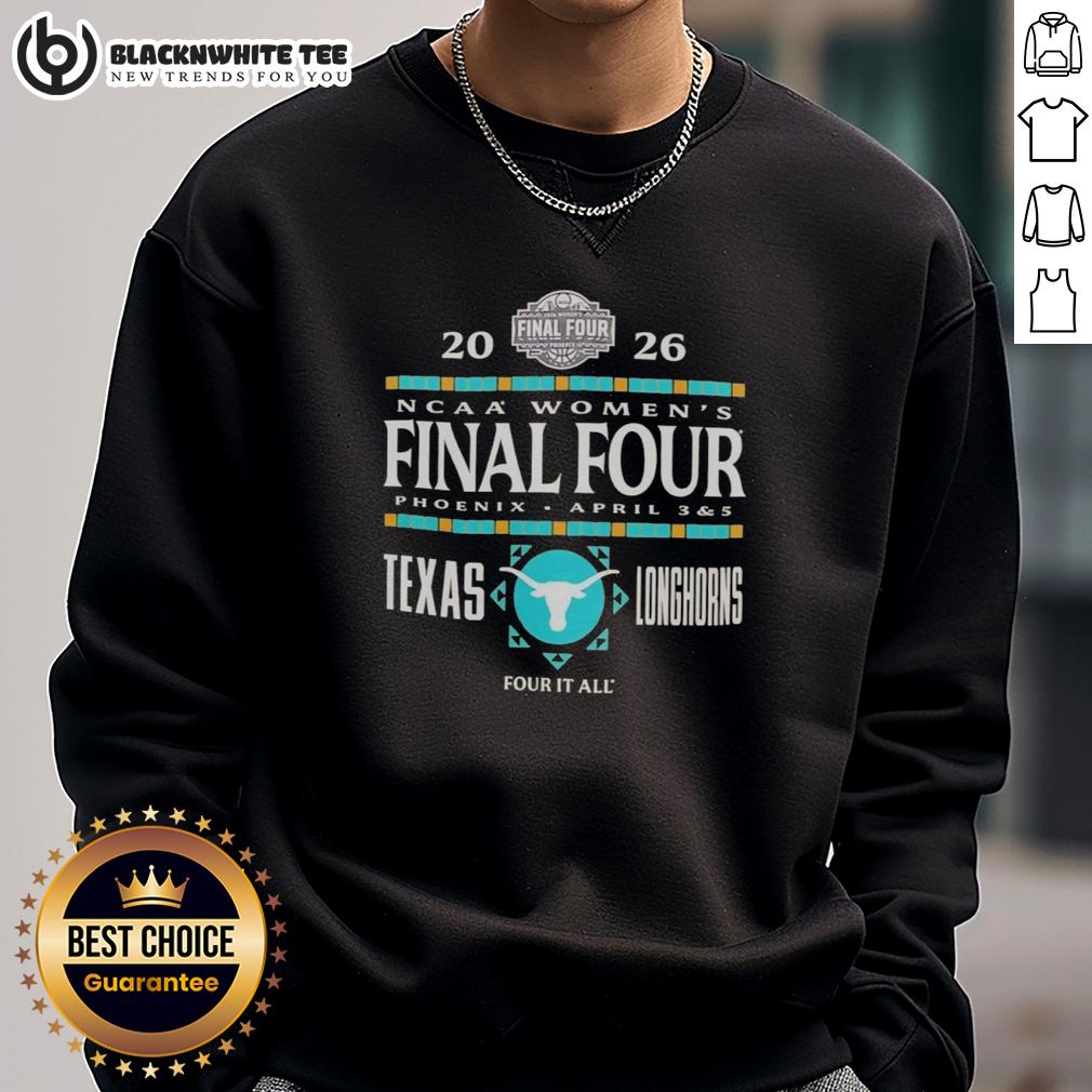 Nice Texas Longhorn NCAA Women's Basketball Final Four 2026 April 3 And 5 T-Shirt - Image 5