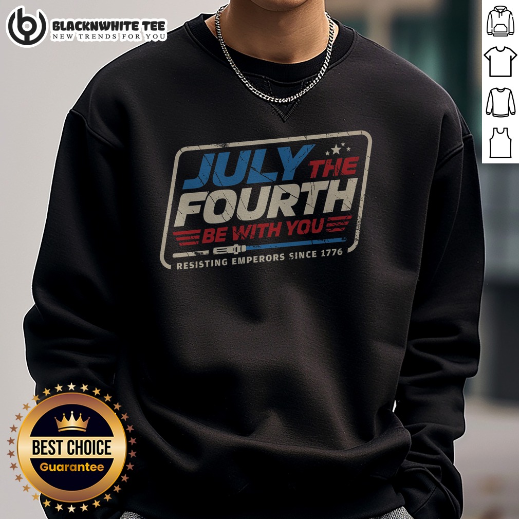 Official July The Fourth Be With You Shirt - Image 4