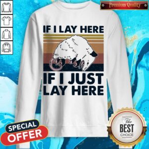 Alternative view of If I Lay Here If I Just Lay Here Vintage Retro Shirt