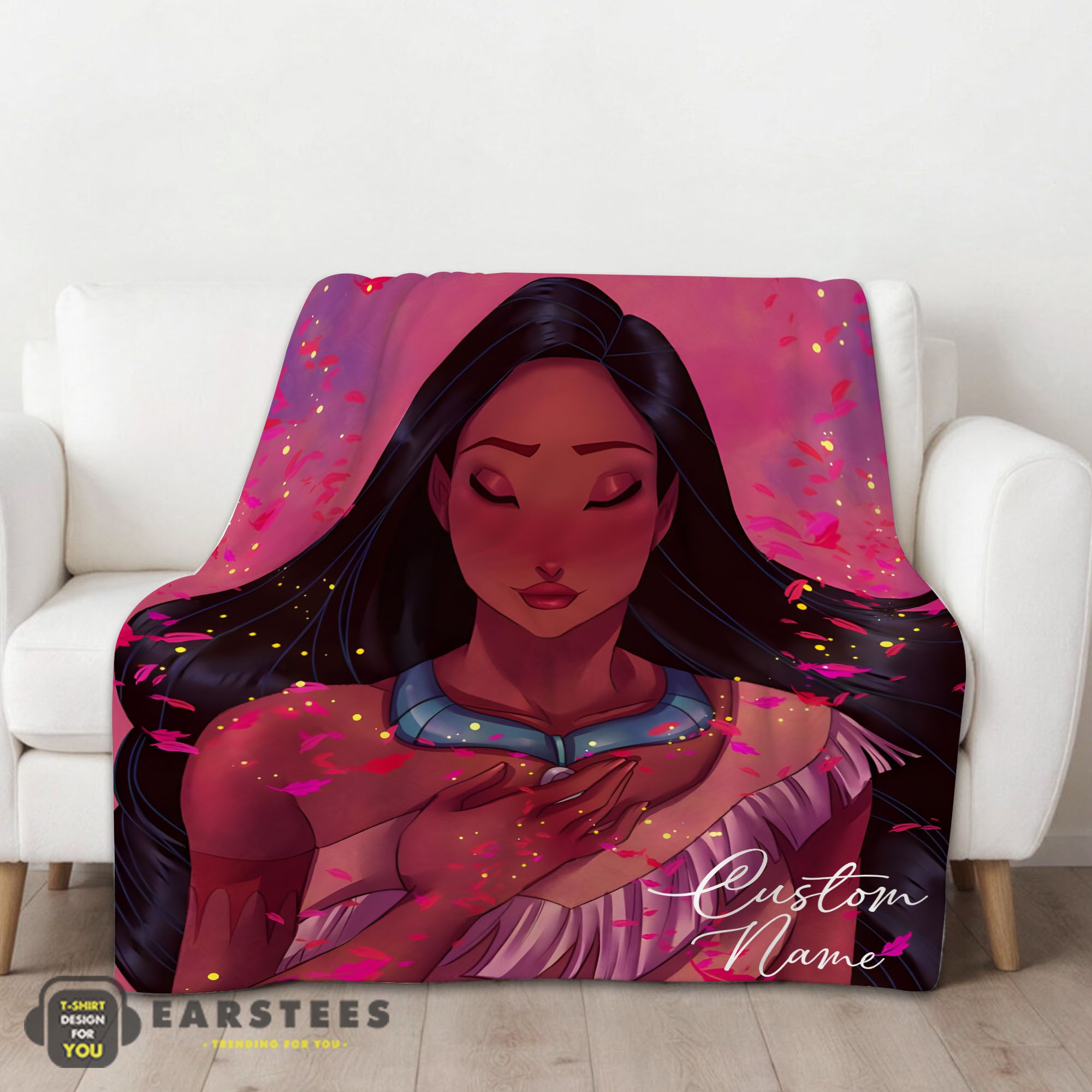 Good Whispers Of The Wind Pocahontas Colors Of The Wind Blanket Fleece Customized Blanket - Image 2