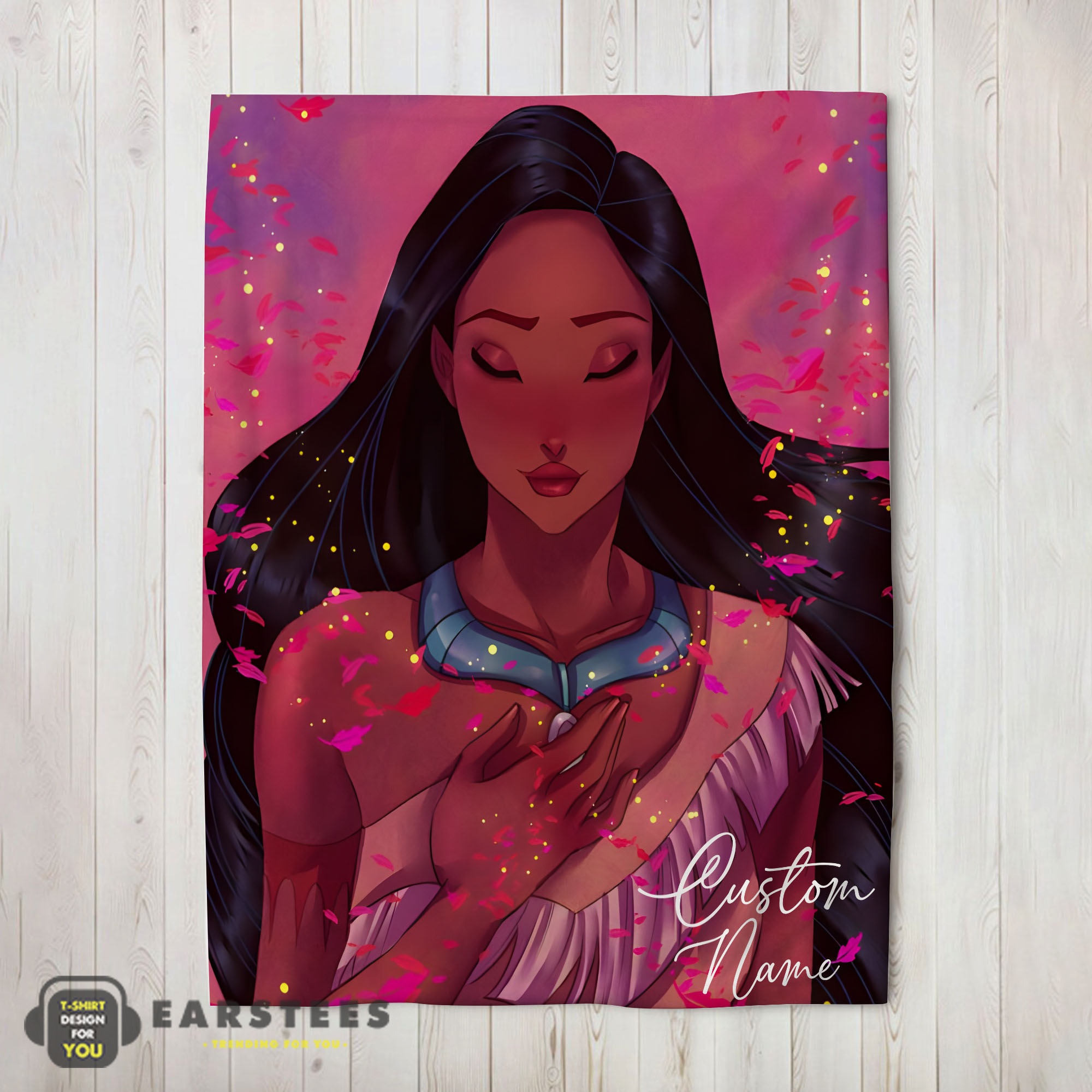 Good Whispers Of The Wind Pocahontas Colors Of The Wind Blanket Fleece Customized Blanket
