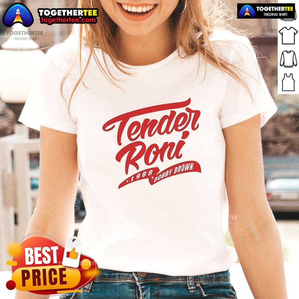 Official Tender Roni 1988 Bobby Brown T-Shirt - Image 3