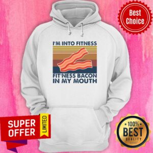 Alternative view of Funny I’m Into Fitness Fit’ness Bacon In My Mouth Vintage Shirt