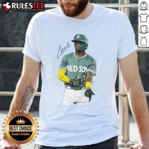 Official Ceddanne Rafaela Boston Red Sox Signature T-Shirt