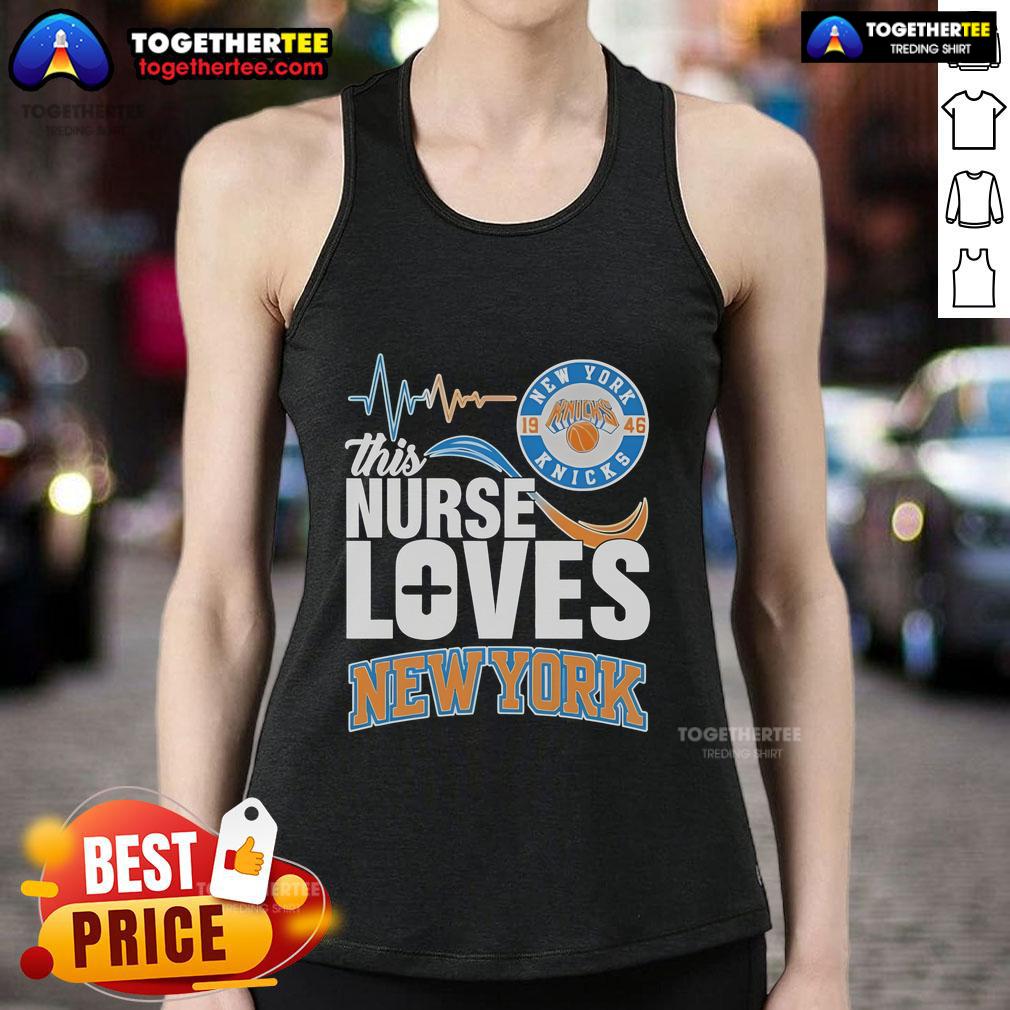 Official This Nurse Loves New York Knicks 1946 T-Shirt - Image 4