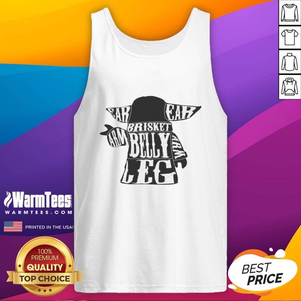 Pretty Baby Yoda Esr Brisket Arm Belly Leg T-Shirt - Image 4