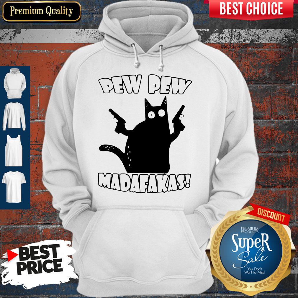 Official Black Cat Pewpew Madafakas Shirt - Image 2