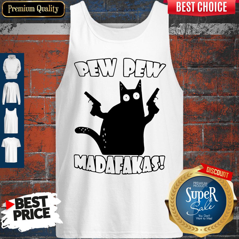 Official Black Cat Pewpew Madafakas Shirt - Image 4