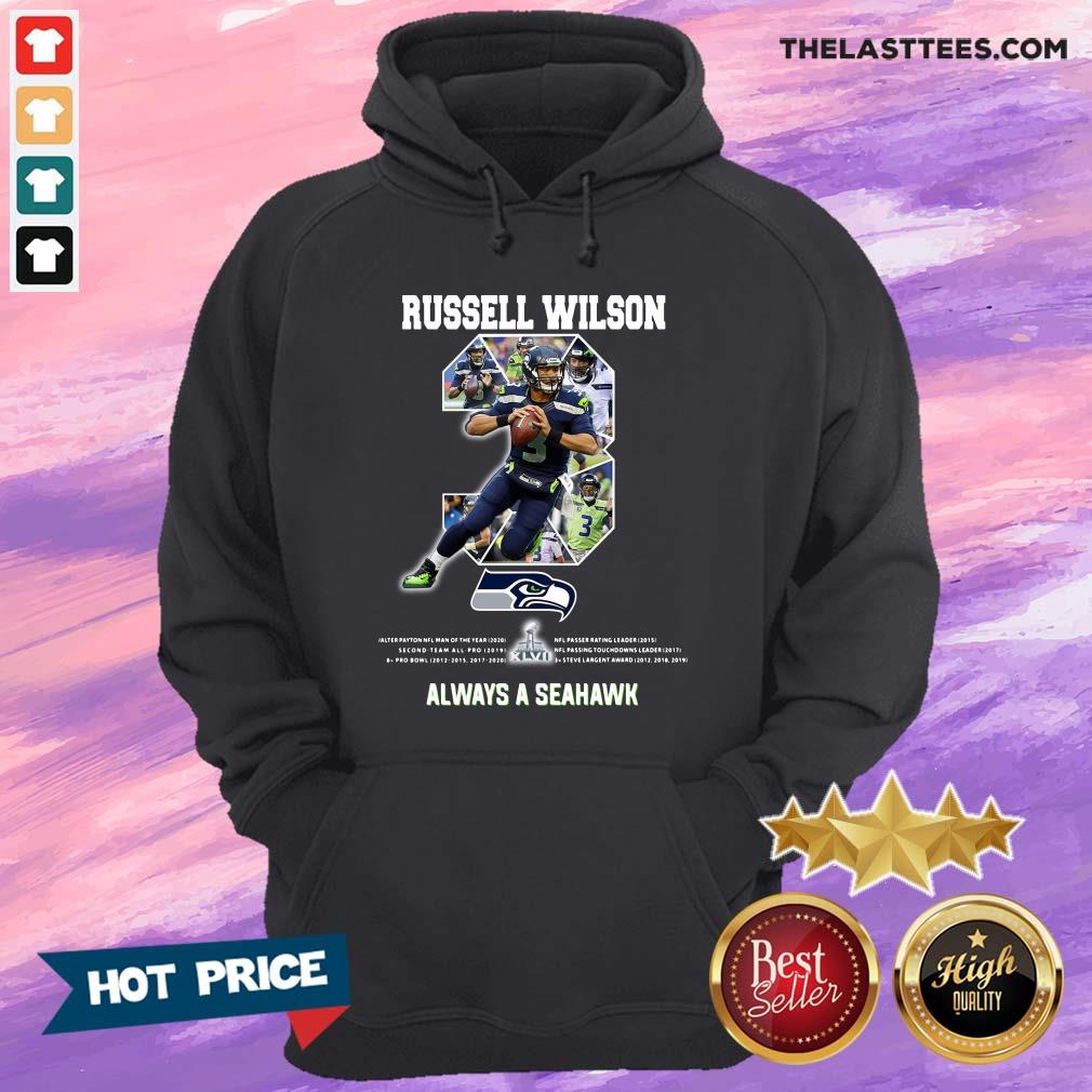 Good Russell Wilson 3 Always A Seattle Seahawks Shirt - Image 2