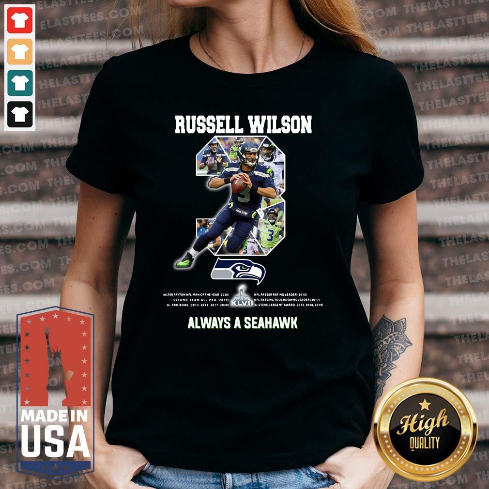 Good Russell Wilson 3 Always A Seattle Seahawks Shirt - Image 5