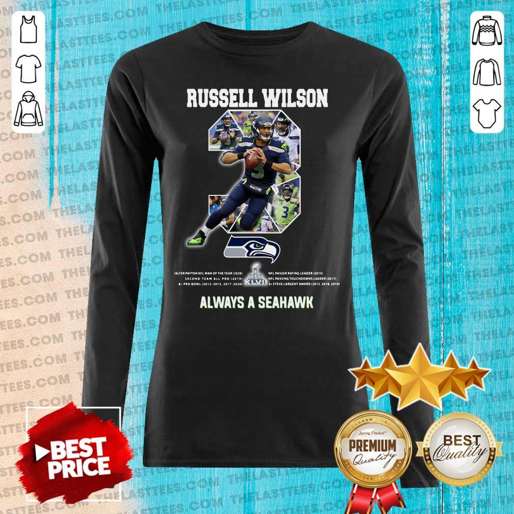 Good Russell Wilson 3 Always A Seattle Seahawks Shirt - Image 4