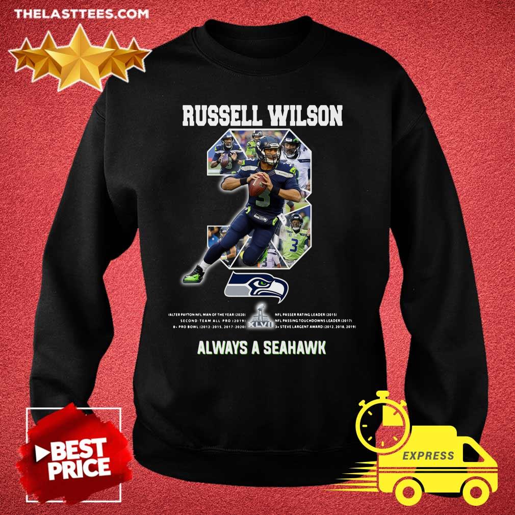 Good Russell Wilson 3 Always A Seattle Seahawks Shirt - Image 3