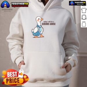 Alternative view of Awesome Today I Will Be A Serious Goose T-Shirt