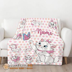 Alternative view of Cute Marie Cat Blanket Customized Blanket