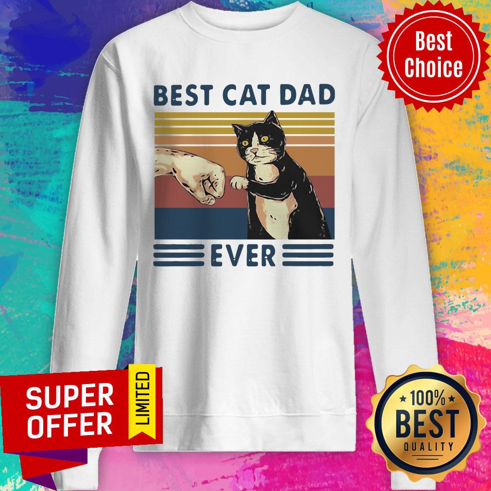 Funny Best Cat Ever Vintage Shirt - Image 2