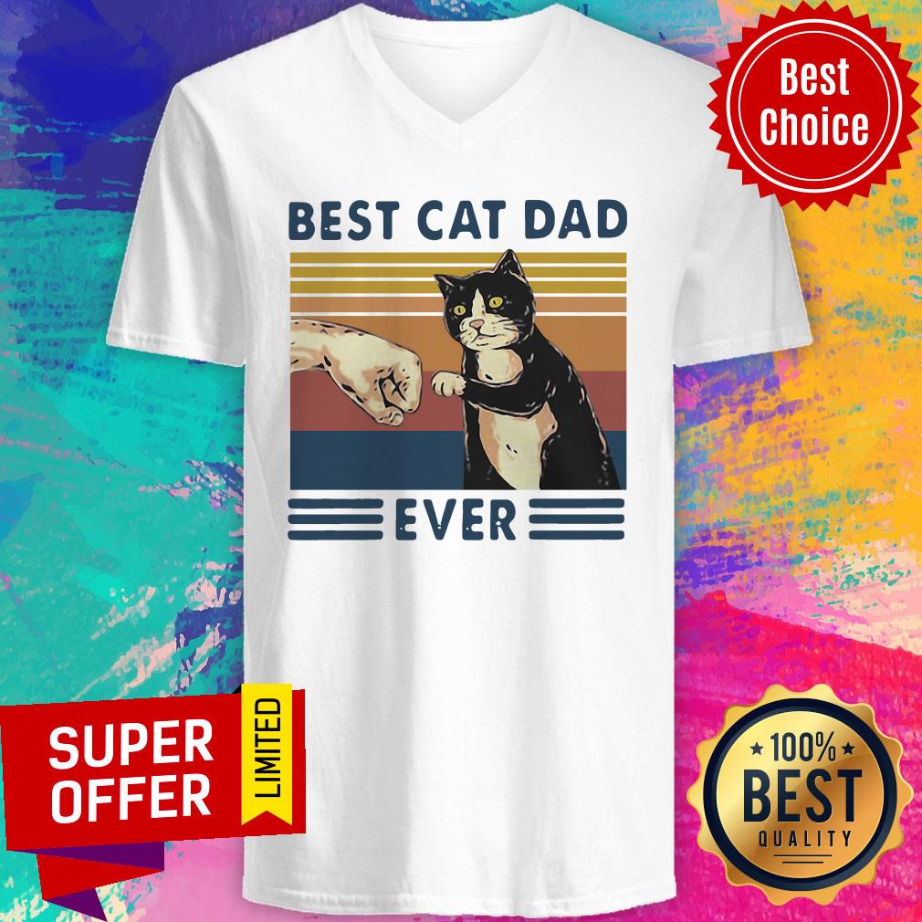 Funny Best Cat Ever Vintage Shirt - Image 4