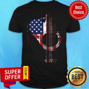Nice Guitar American Flag Shirt