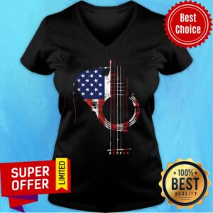 Alternative view of Nice Guitar American Flag Shirt