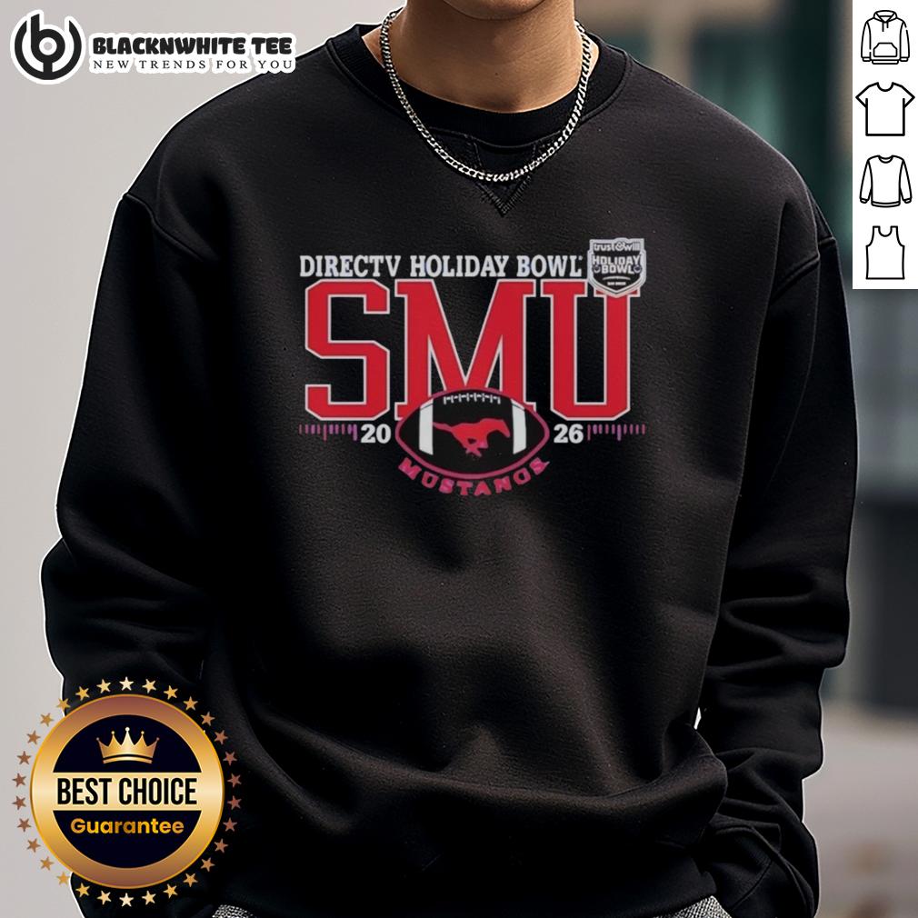Good SMU Mustangs Directv Holiday Bowl Footbal 2026 T-Shirt - Image 5