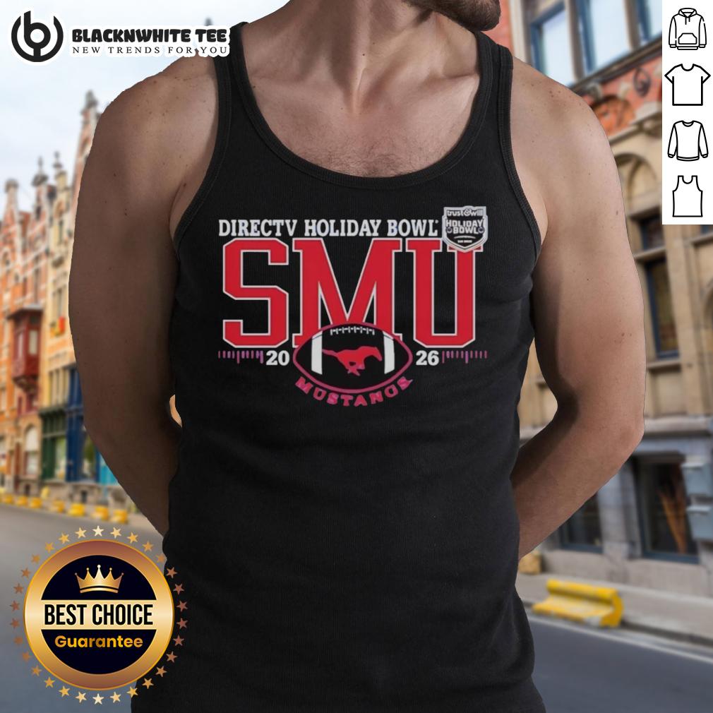 Good SMU Mustangs Directv Holiday Bowl Footbal 2026 T-Shirt - Image 4