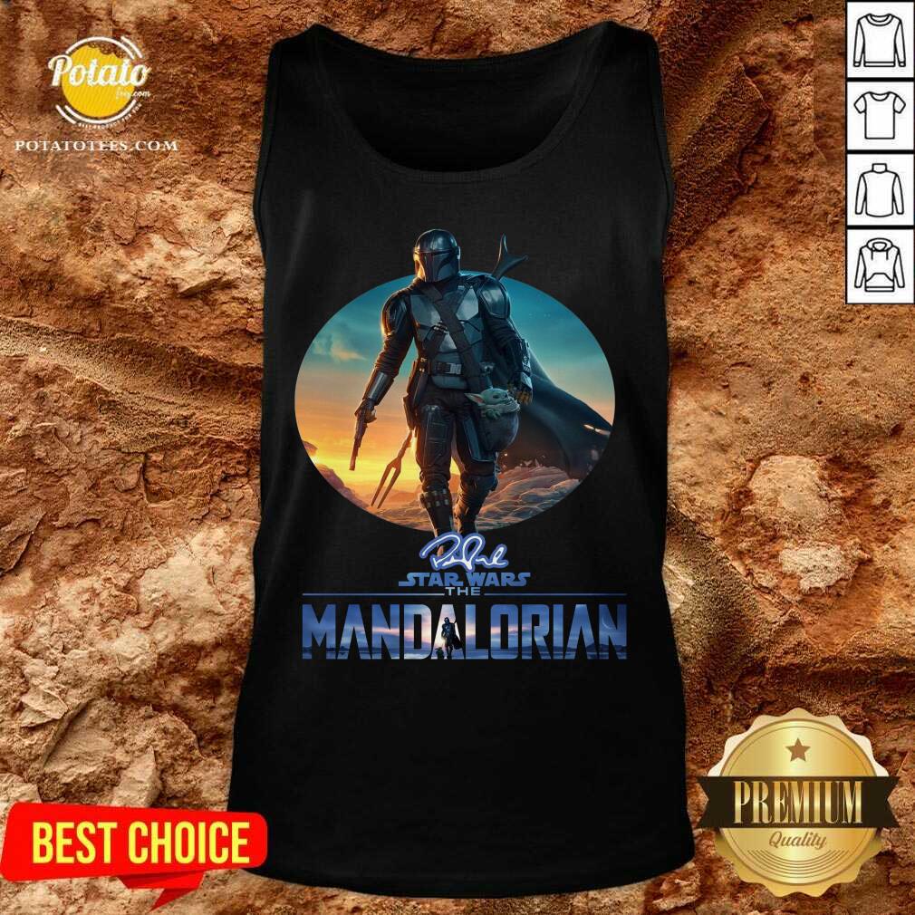 Awesome The Mandalorian Star Wars Signature Sunset Shirt - Image 3