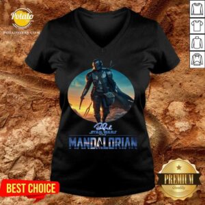 Alternative view of Awesome The Mandalorian Star Wars Signature Sunset Shirt