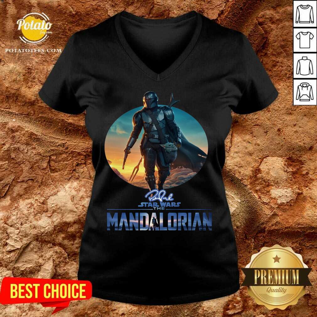Awesome The Mandalorian Star Wars Signature Sunset Shirt - Image 2
