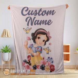 Awesome Disney Snow White Princess Blanket Fleece Customized Blanket