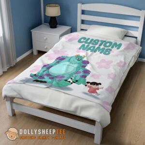 Alternative view of Awesome Disney Sulley & Boo Monsters Inc Blanket Fleece Customized Blanket