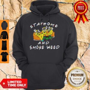 Alternative view of Official Stay Home And Smoke Weed Friends Shirt
