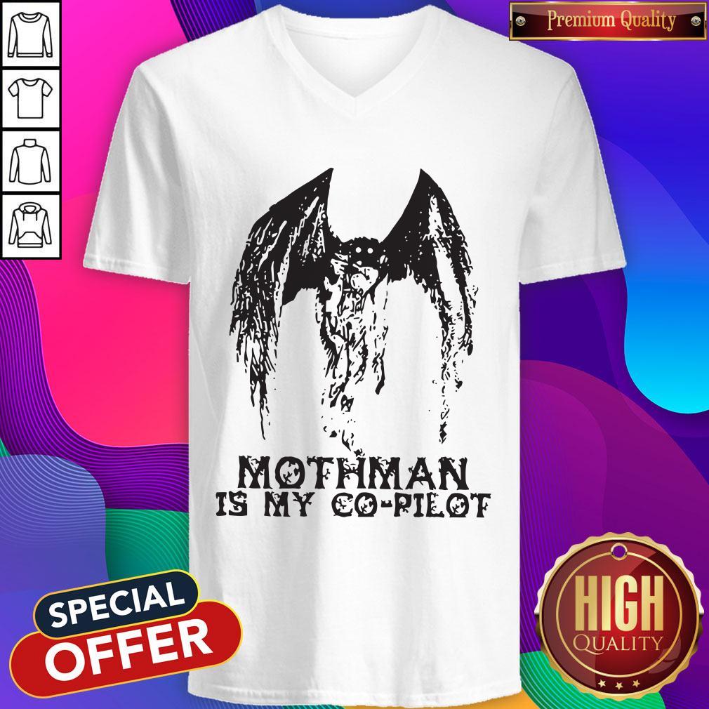 Official Mothman Is My Co-Pilot Shirt - Image 3