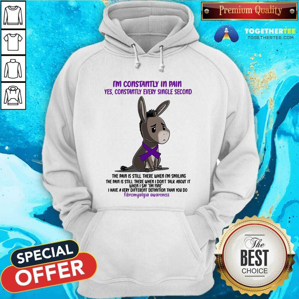 Donkey I Am Constantly In Pain Fibromyalgia Awareness Shirt - Image 4
