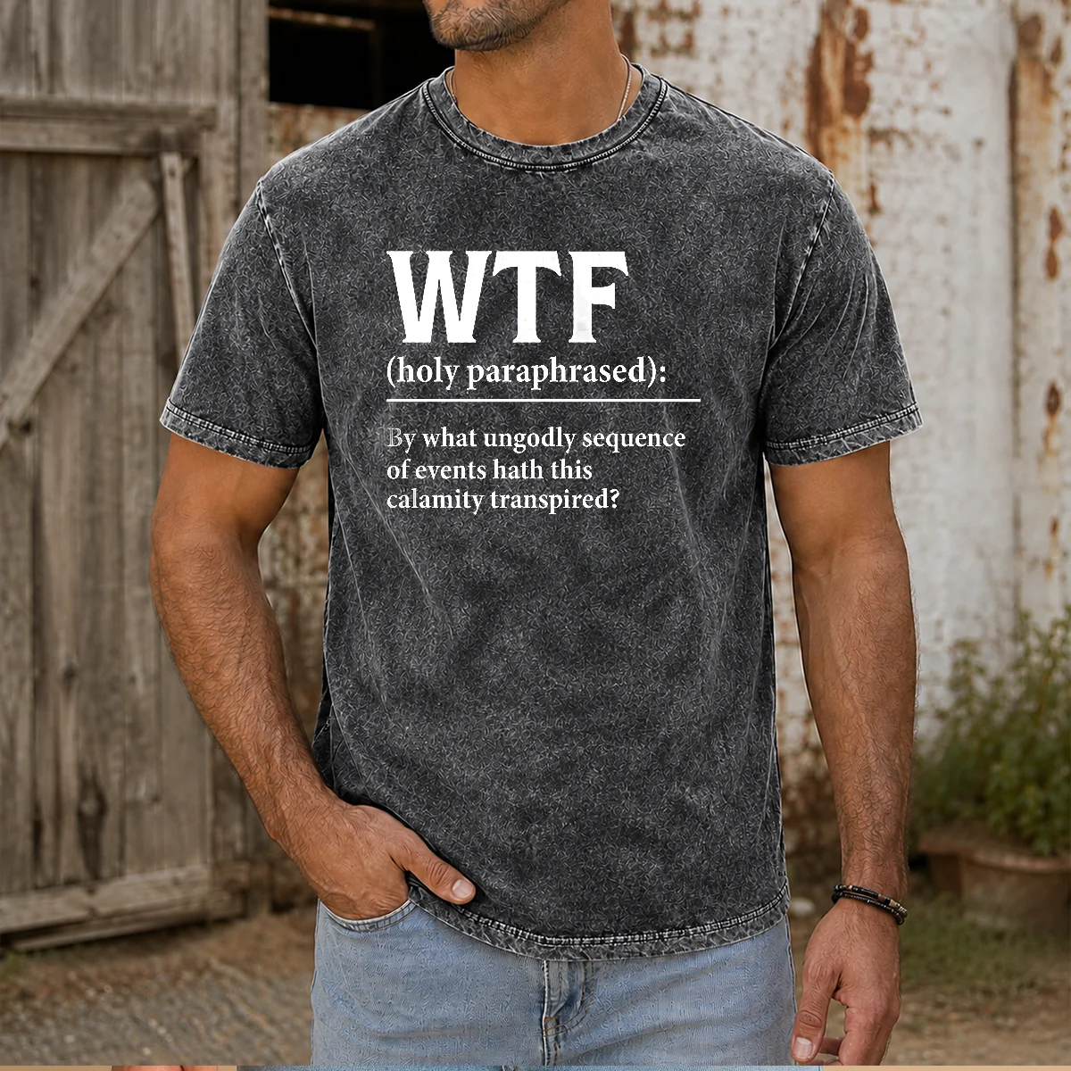 Premium WTF Holy Paraphrased Shirt - Image 6
