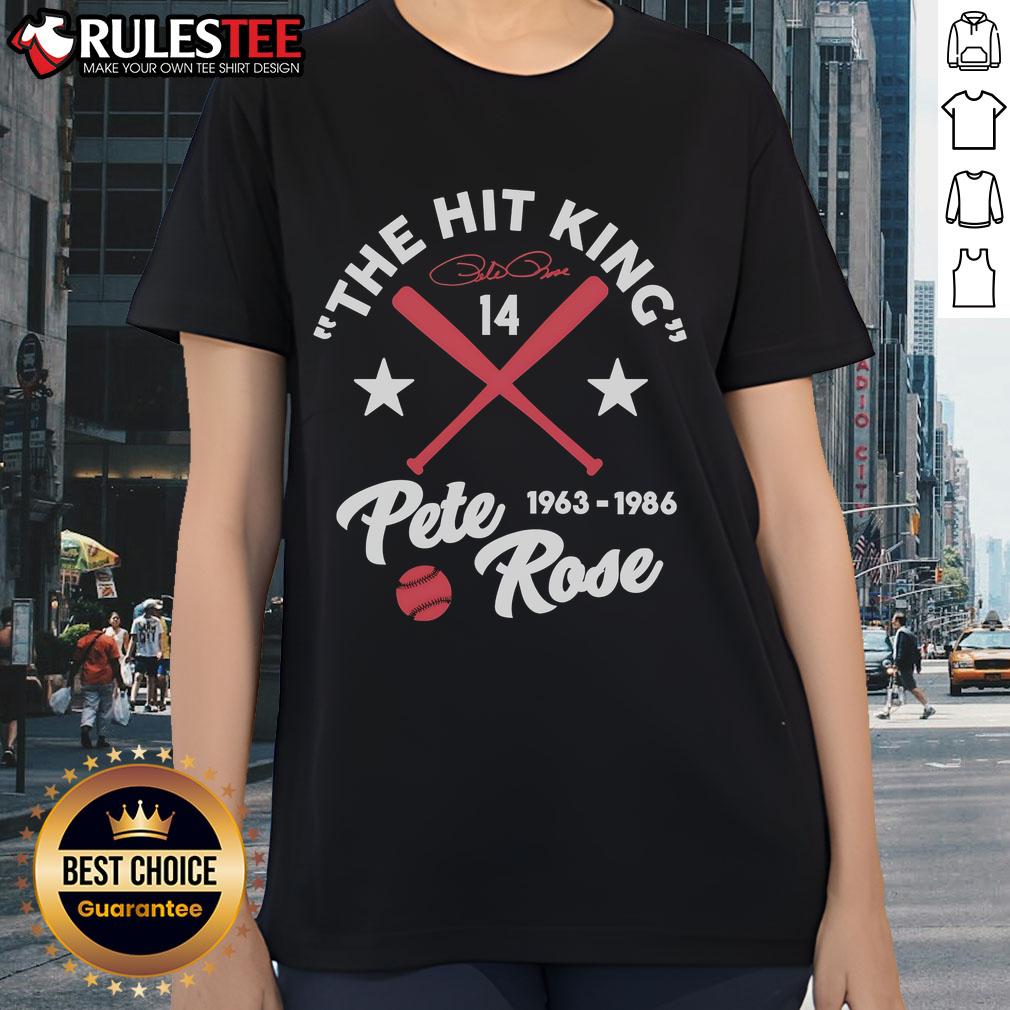 Official The Hit King 1963-1986 Pete Rose T-Shirt - Image 3
