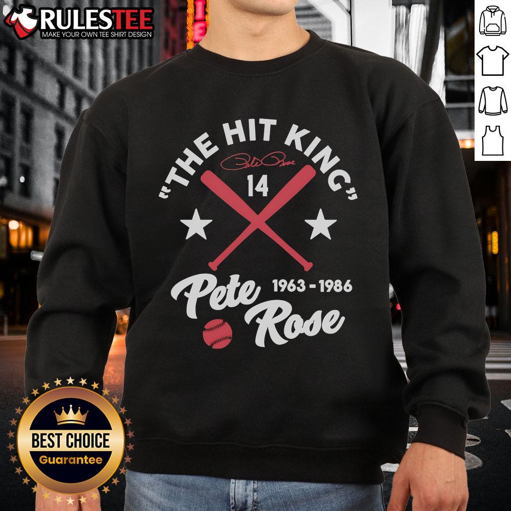Official The Hit King 1963-1986 Pete Rose T-Shirt - Image 5